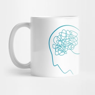 Mental Health Line Drawing Mug